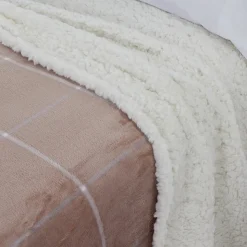 Manta sherpa square beige