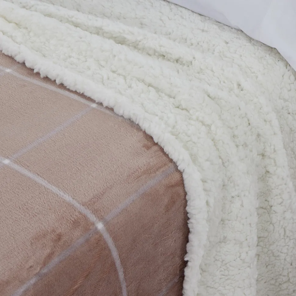 Manta sherpa square beige