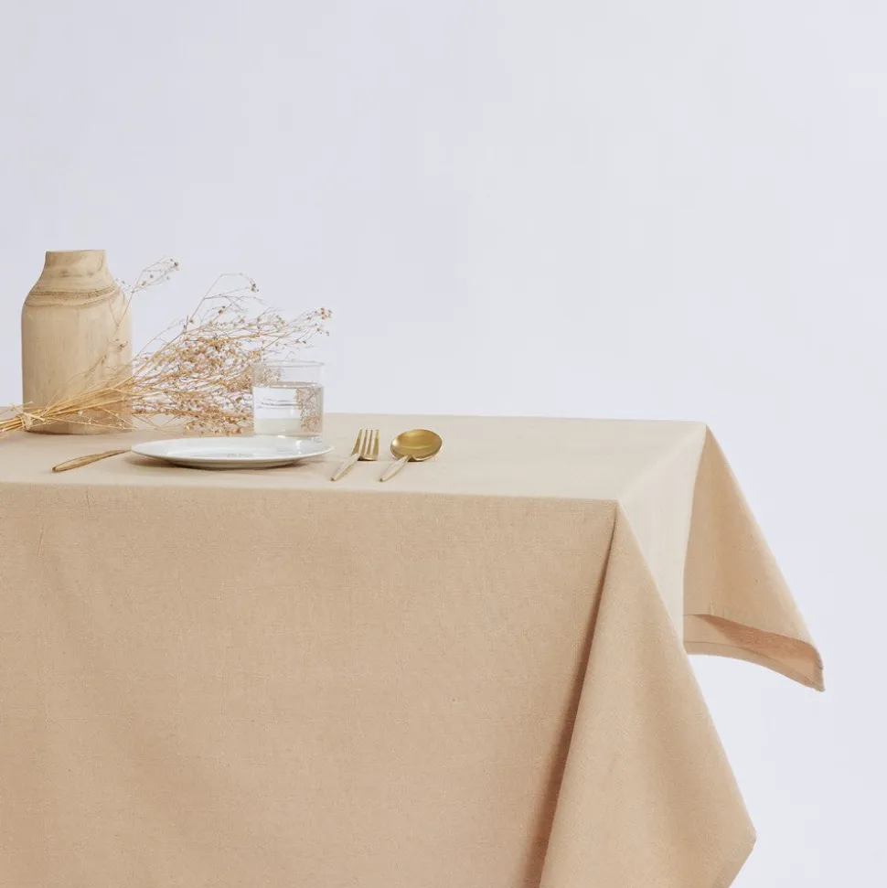 Mantel cotton beige