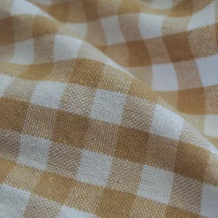 Mantel cotton cuadro vichy beige