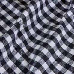 Mantel cotton cuadro vichy carbón