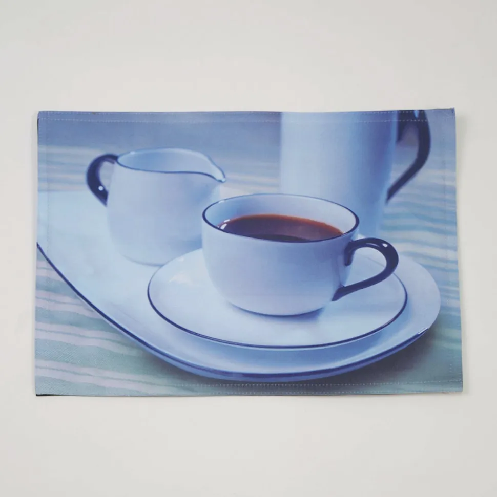 Mantel individual foto taza azul