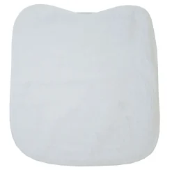 Pack 3 baberos rizo guardería color blanco con elástico. Lavables, exterior de rizo y reverso impermeable. Medidas: 33x29cm