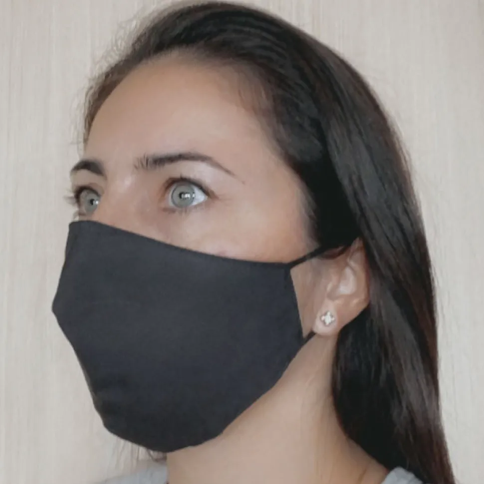 Pack 2 mascarillas higiénicas viroblock negro