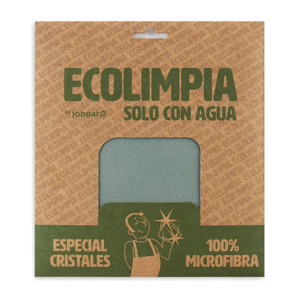 Pack 4 paños bayeta ecolimpia especial cristales