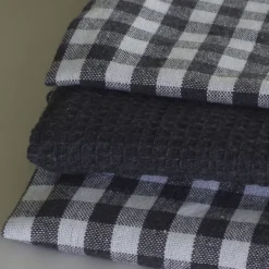 Paño de cocina cotton carbón pack 3 unidades