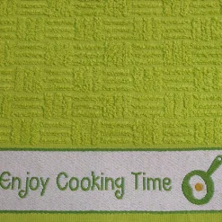 Paño de cocina rizo cenefa jacquard 10458