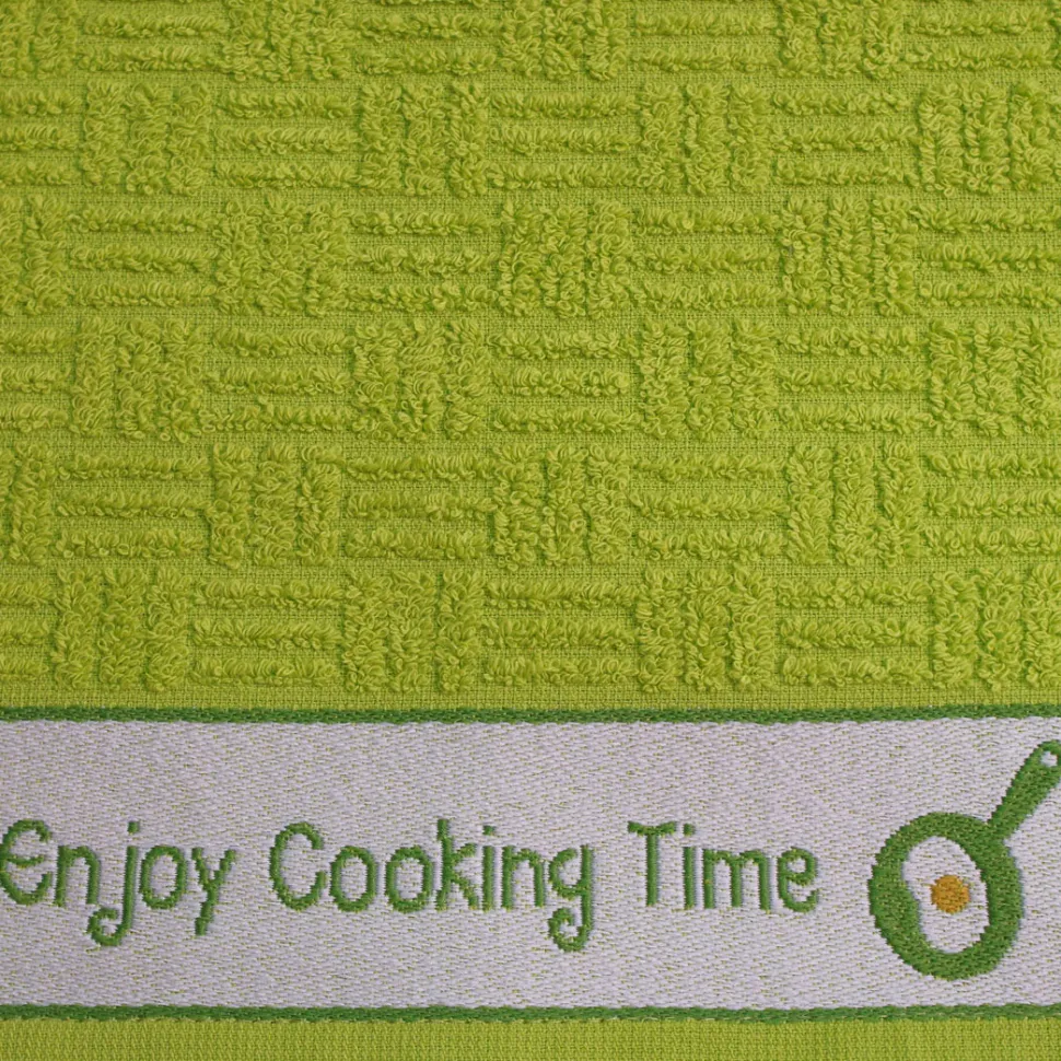 Paño de cocina rizo cenefa jacquard 10458
