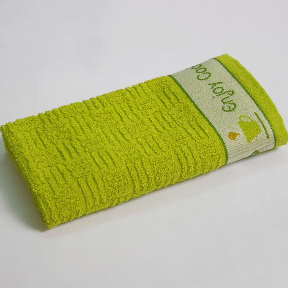 Paño de cocina rizo cenefa jacquard 10458
