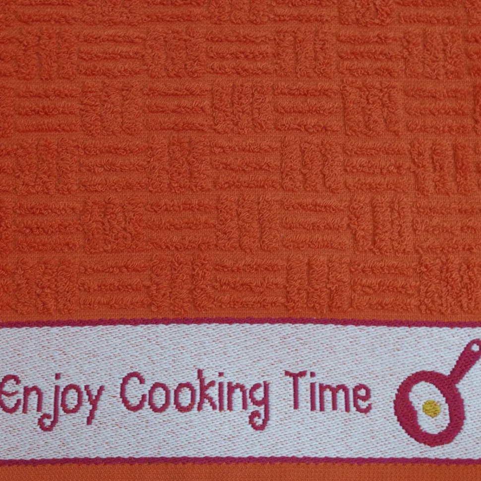 Paño de cocina rizo cenefa jacquard 10458