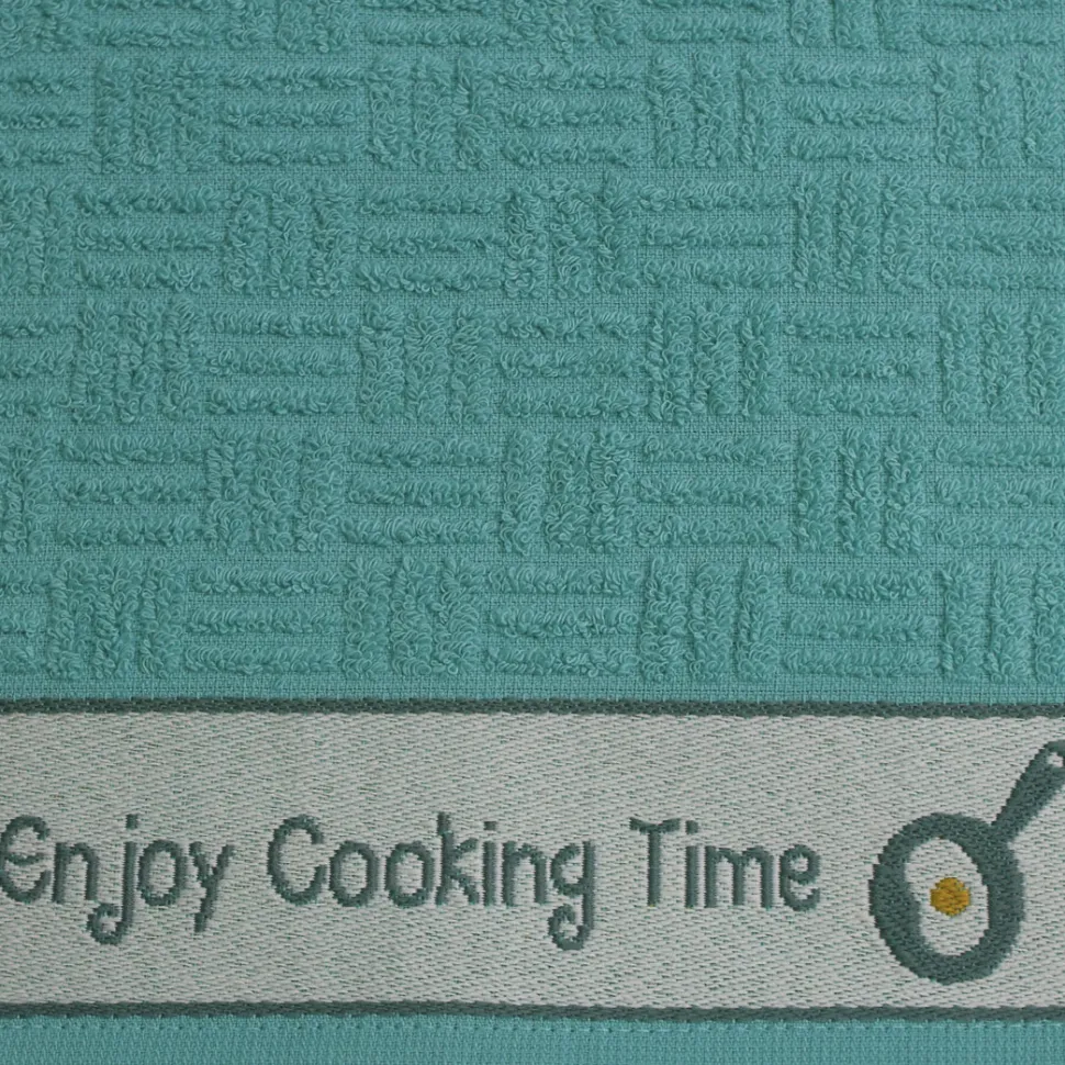 Paño de cocina rizo cenefa jacquard 10458