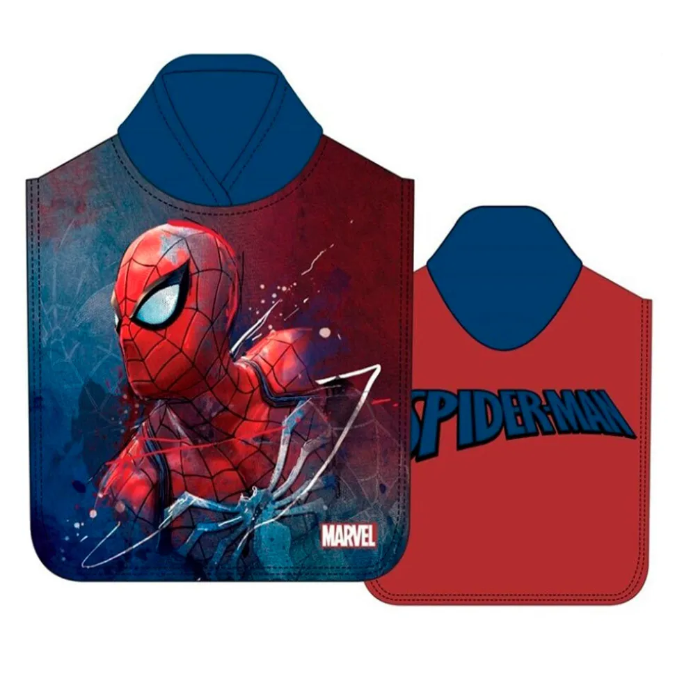Poncho baño infantil microfibra spiderman 1223