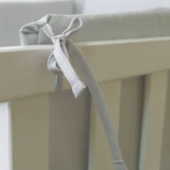 Protector cuna liso gris