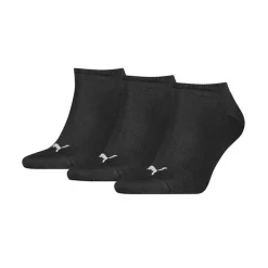 Puma calcetines sneaker plain negro 3 pares