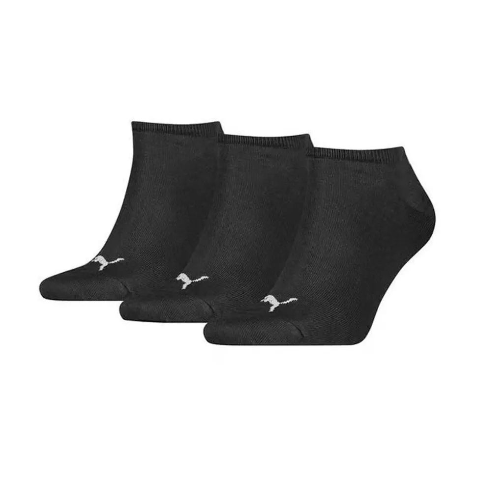 Puma calcetines sneaker plain negro 3 pares
