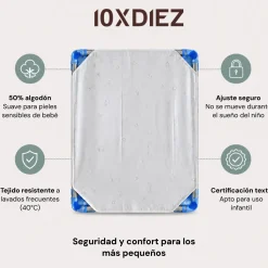 Sabana ajustable hamaca guardería Verde