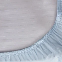 Sabana bajera cuna algodón azul