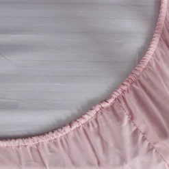Sabana bajera cuna franela algodón rosa
