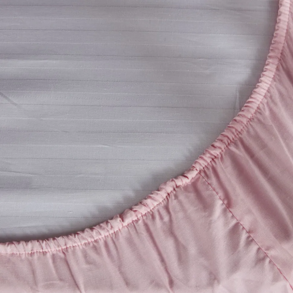 Sabana bajera cuna franela algodón rosa