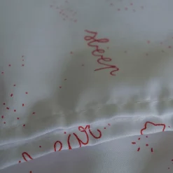 Sabana encimera hamaca guardería estampada rojo