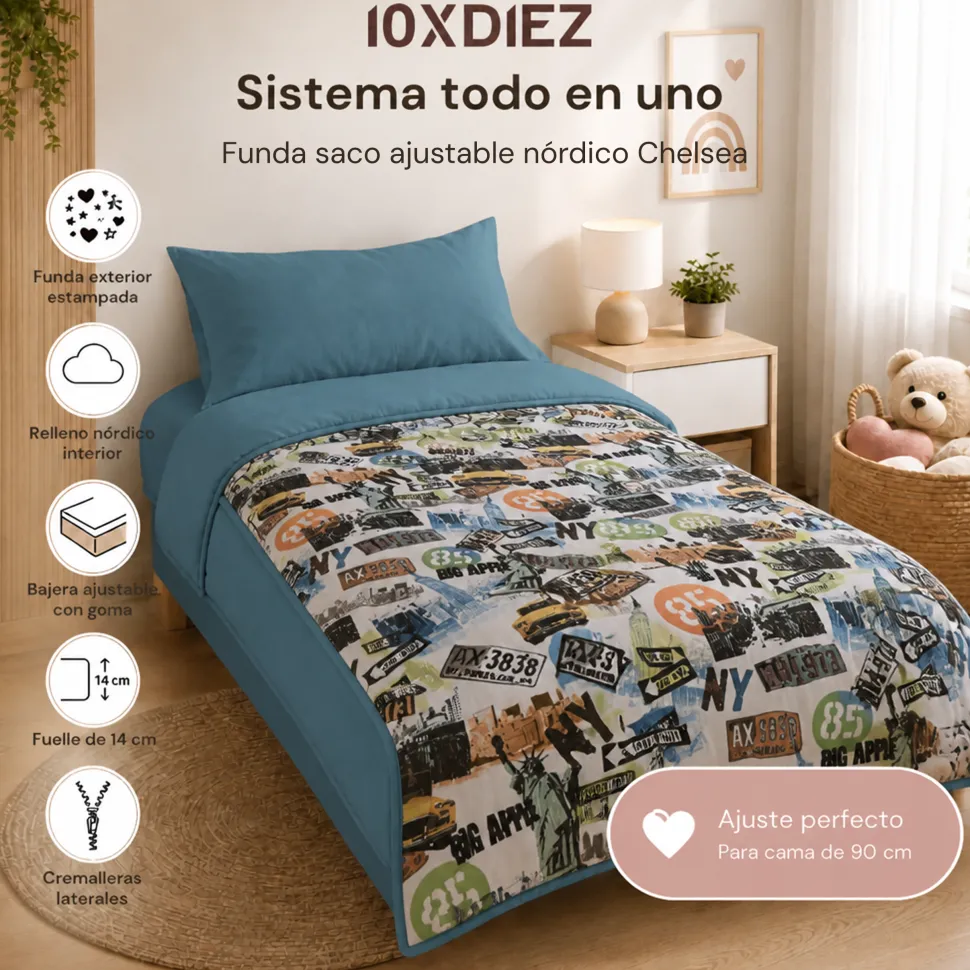 Saco nórdico ajustable Chelsea