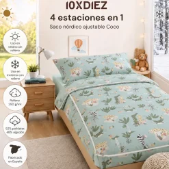 Saco nórdico ajustable coco