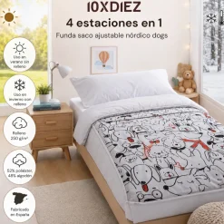 Saco nórdico ajustable dogs