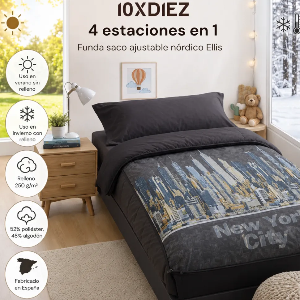 Saco nórdico ajustable Ellis