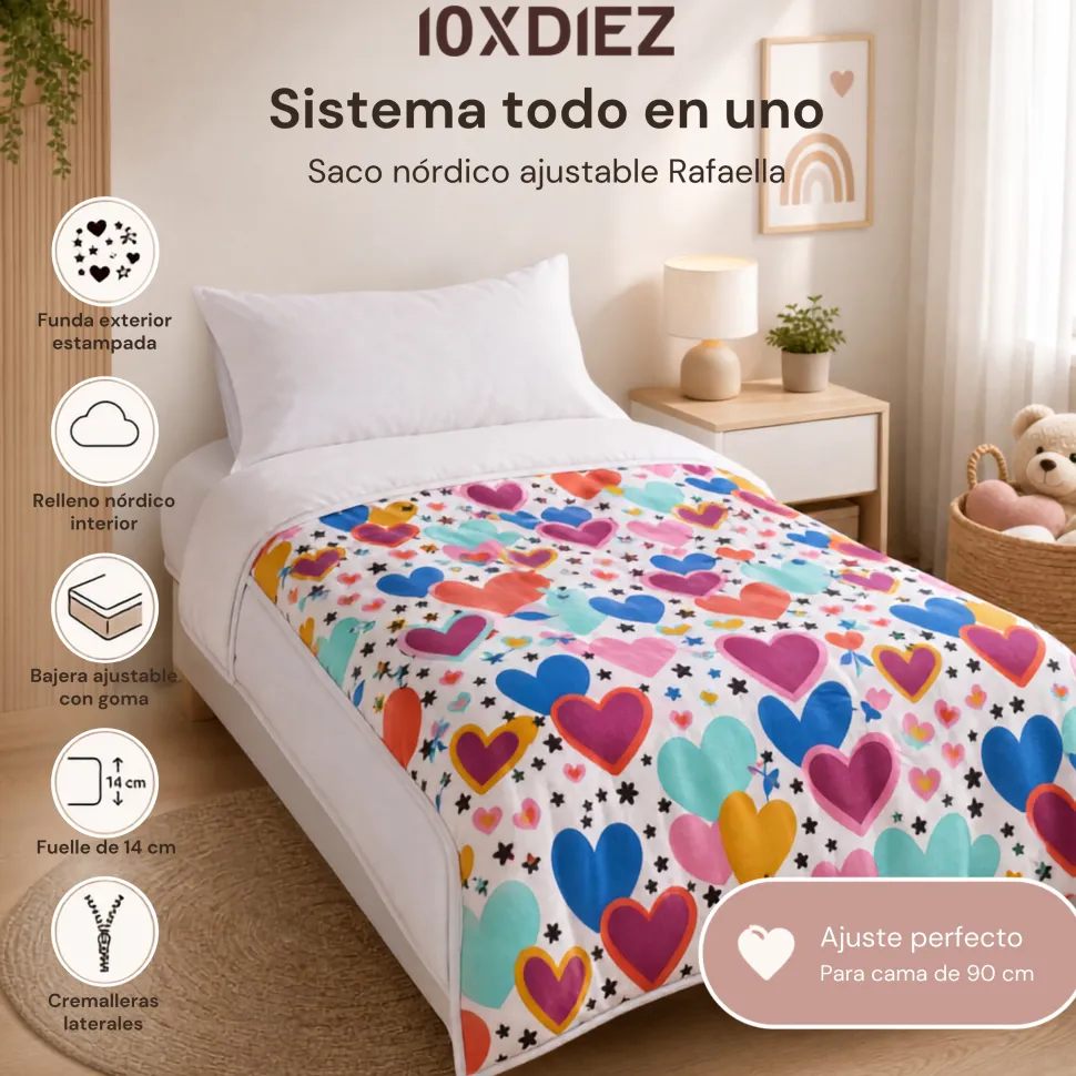 Saco nórdico ajustable rafaella