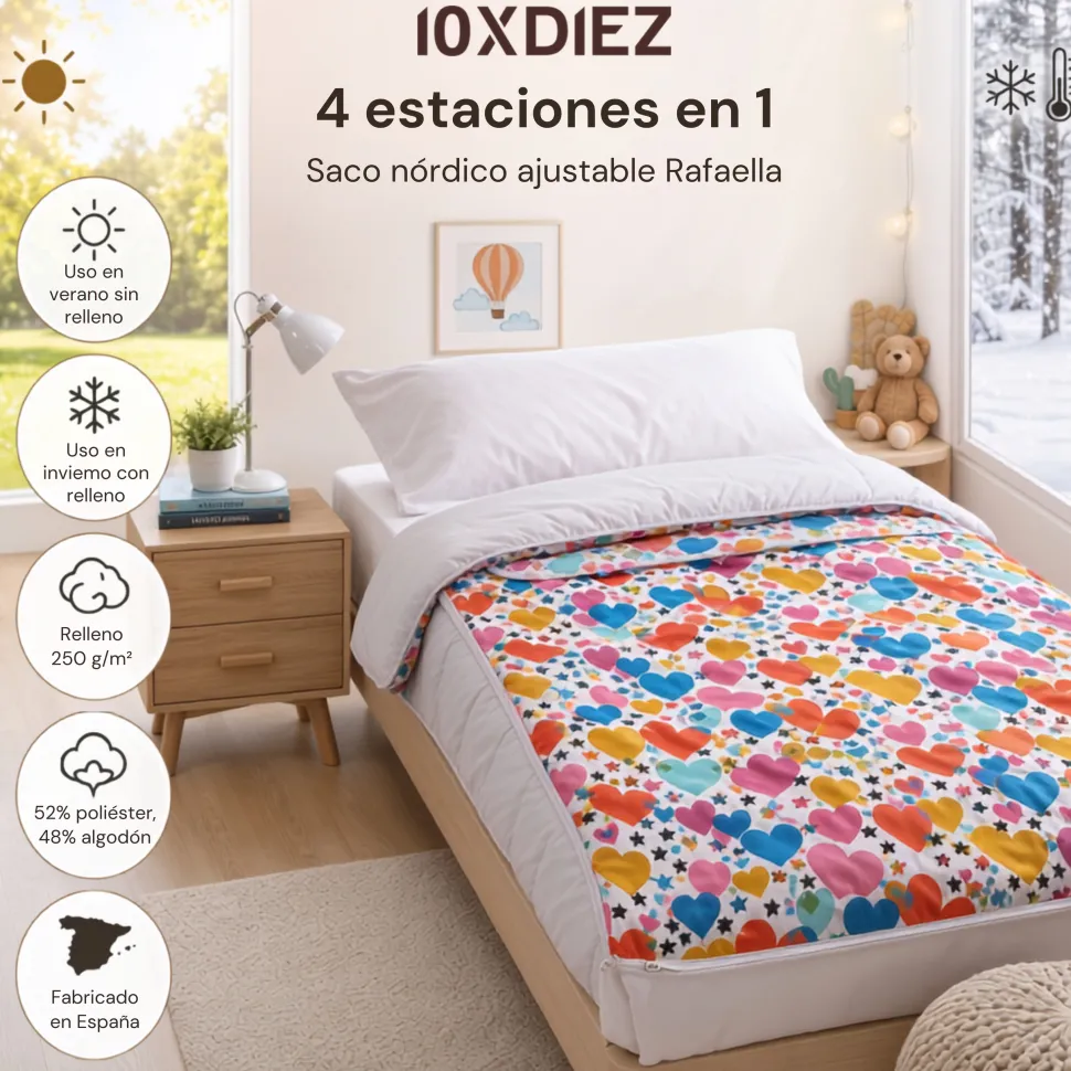 Saco nórdico ajustable rafaella