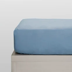 Sábanas bajeras franela azul