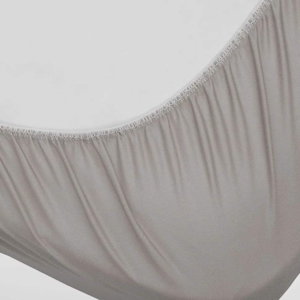 Sábanas bajeras punto algodón orgánico gris
