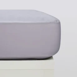 Sábanas bajeras punto algodón orgánico gris