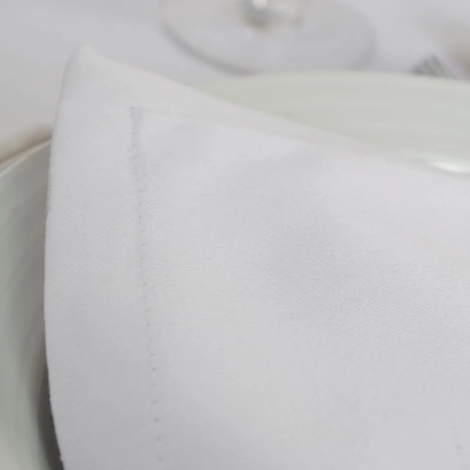 Servilleta satén blanco hostelería