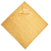 Servilleta tipo babero con goma amarillo