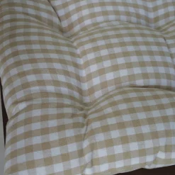 Tapeta silla cotton cuadro vichy beige