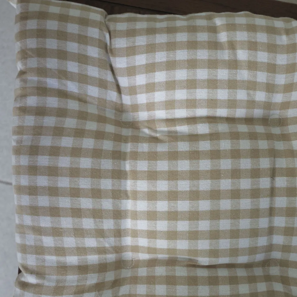 Tapeta silla cotton cuadro vichy beige