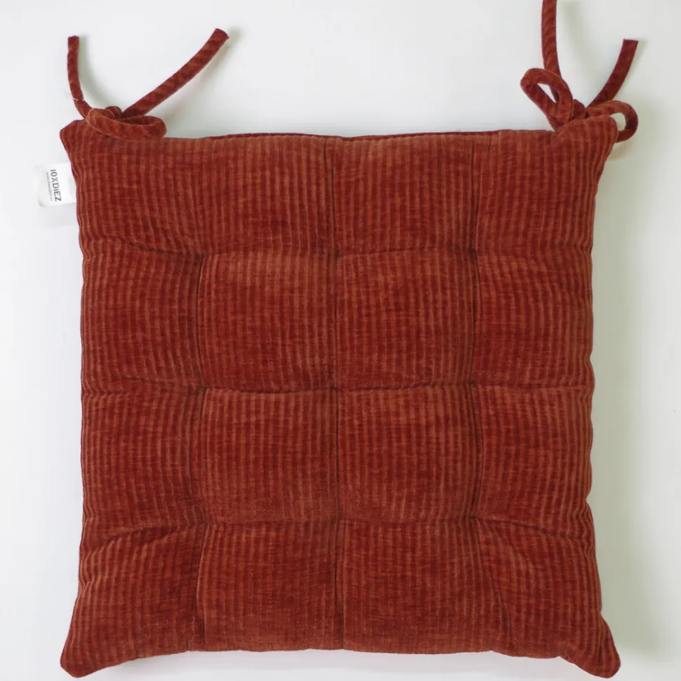 Tapeta silla velour texturado teja 13