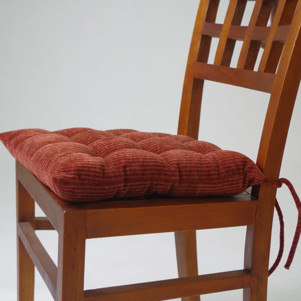 Tapeta silla velour texturado teja 13