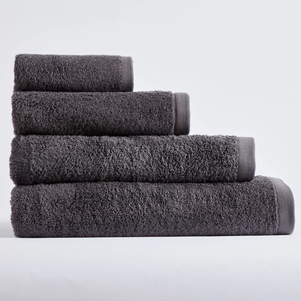 Toalla algodón 550 gr/m2 gris plomo