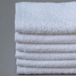 Toalla algodón 450gr/m² 30x30cm blanco - Pack 6 unidades