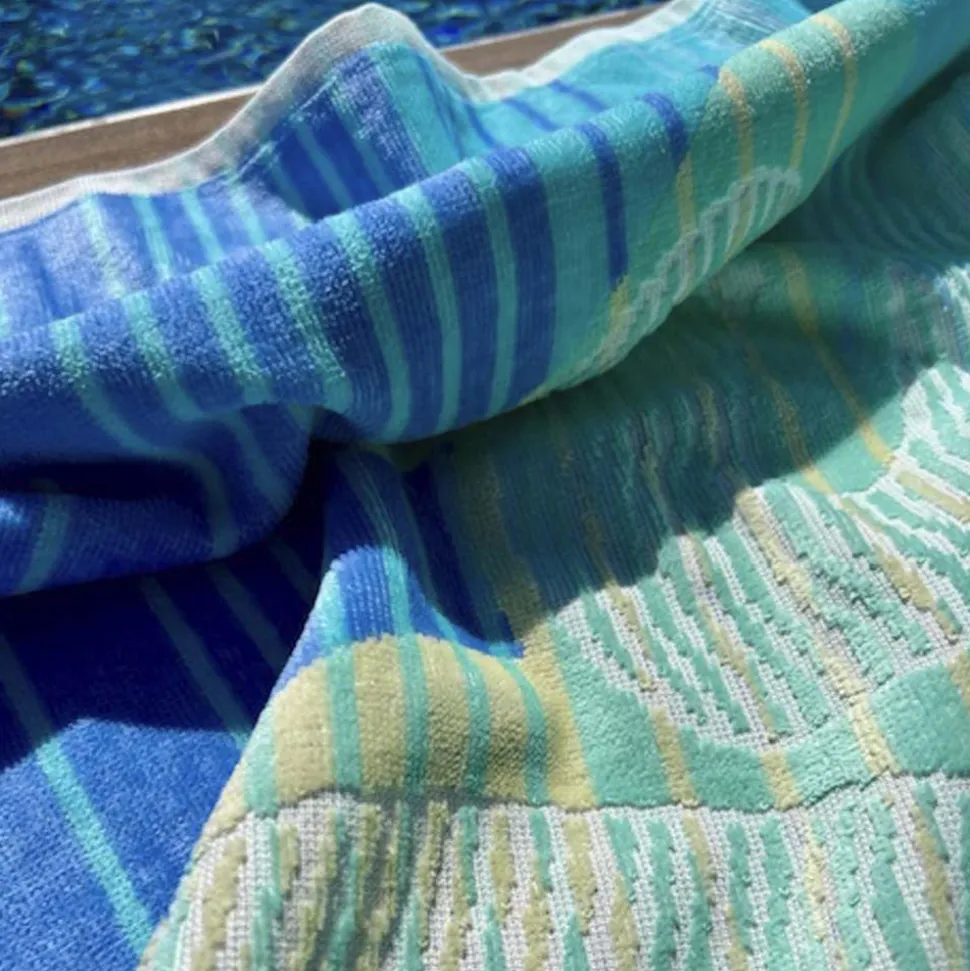 Toalla playa velour beach blue